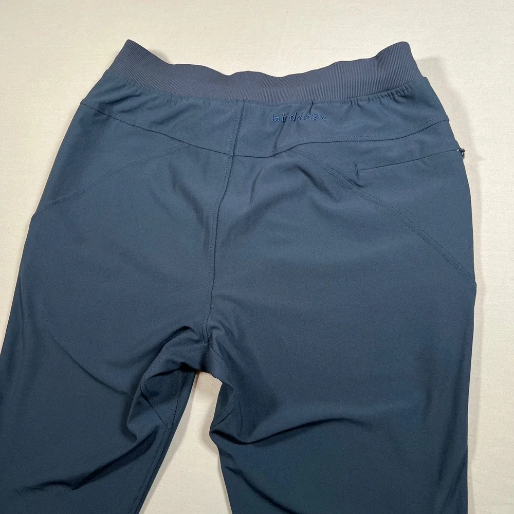 Birddogs Mens Navy Blue Athletic Jogger Pants Size L Polyester Drawstring Waist